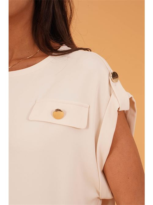 Casacca in crepe GM by Gai Mattiolo | GM3784BURRO